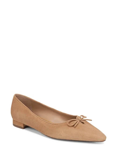 Sam Edelman Women's Esmira Pointed Toe Suede Ballet Flats