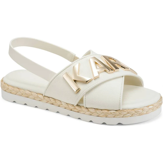 KARL LAGERFELD Women's Paris Charla Slingback Flat Sandals