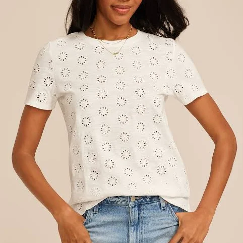 maurices Women's Dawson Eyelet Tee