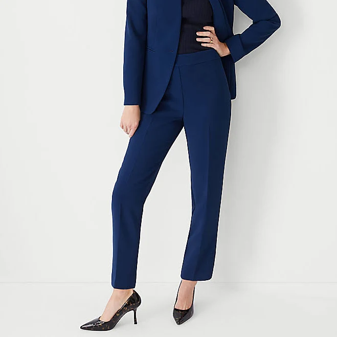 Women's Ann Taylor The Side Zip Ankle Pant in Fluid Crepe