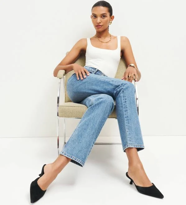 Reformation Wilda Kitten Mule