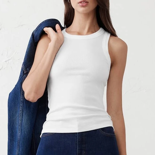 Women's Ribbed Racer Tank