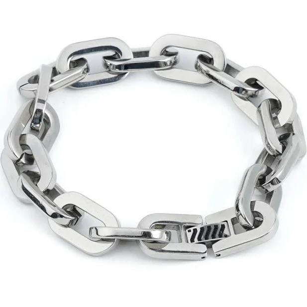 BR-220 Heavy Chain Steel Bracelet