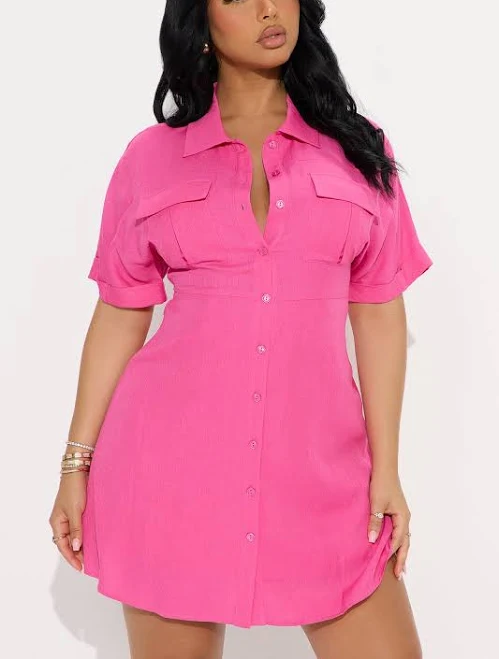 Fashion Nova Penny Mini Shirt Dress