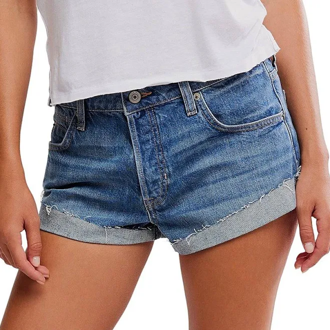 Free People Women's Cali Cuffed Shorts