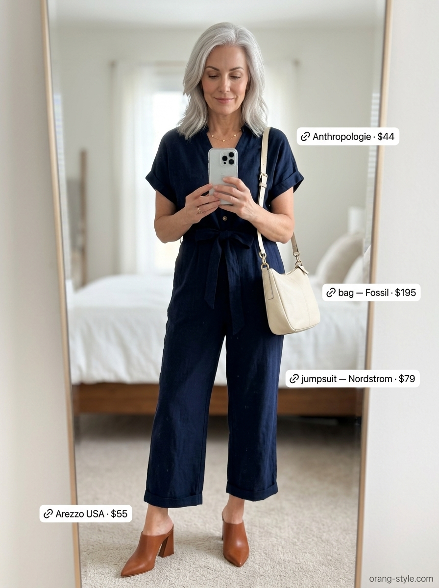 summer cotton outfit for women over 60 2026 outfit idea - fashion styling inspiration
