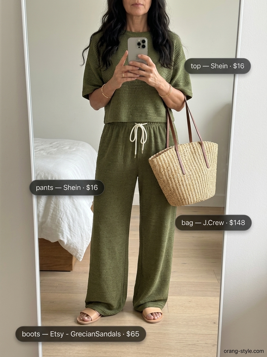 summer cotton outfit for women over 60 2026 outfit idea - fashion styling inspiration