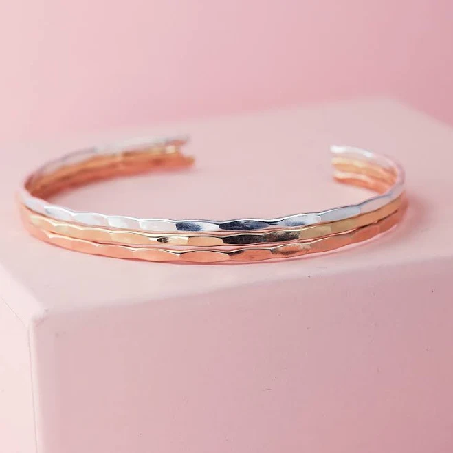 accessory 14K Gold Filled, Rose Gold Filled, and Sterling Silver Boho Stacking Bracelets Etsy - LotusStone $199.6