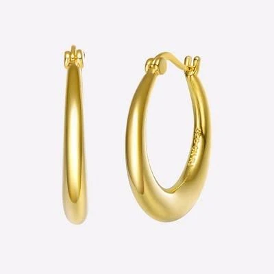 accessory 14K Gold Plated Large Hoop Earrings Target $18.99