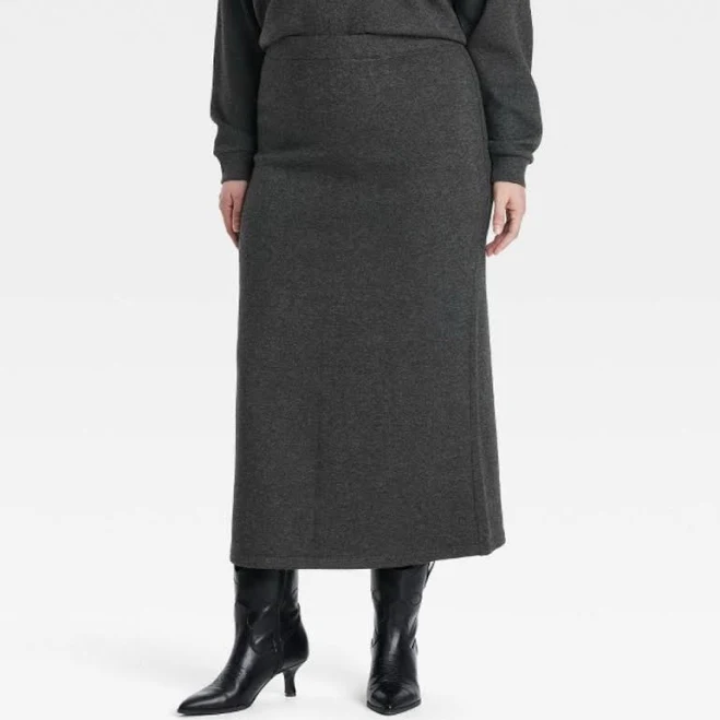 skirt A New Day Skirts | A New Day Leisure Studio Gray Knit Pull On Maxi Skirt | Color: Gray | Size: Xs | Theloveoflife07's Closet Poshmark $24