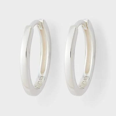 accessory A New Day Sterling Silver Hinged Hoop Earring Target $15.99