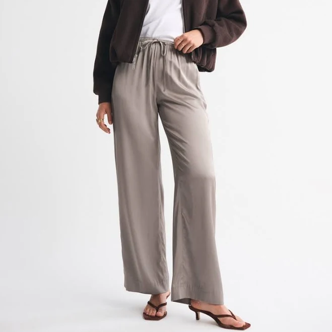 pants Abercrombie & Fitch Women's Satin Pull-On Pants Abercrombie & Fitch $54.99
