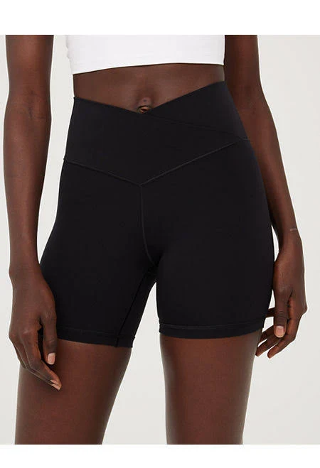 shorts Aerie Real Me Crossover High Waisted Bike Shorts Aerie $20.97