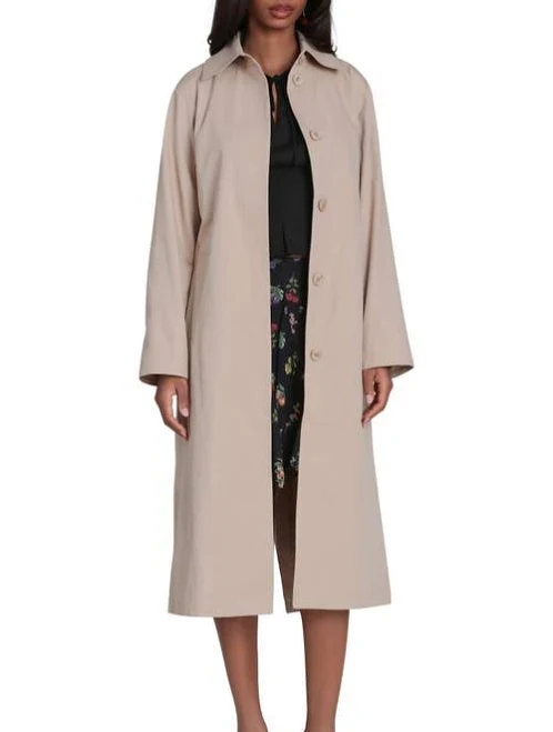 outerwear AVEC LES FILLES Women's Minimalist Cotton & Nylon Trench Coat Nordstrom $168