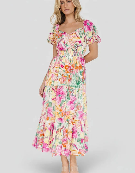 dress Baltic Born Denzel Puff-Sleeve Midi Baltic Born $51