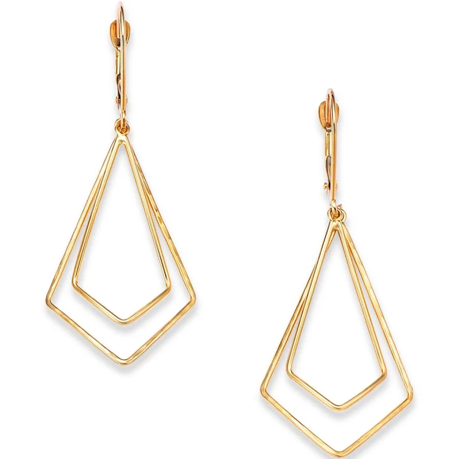 accessory Bloomingdale's 14K Yellow Gold Geometric Dangle Drop Earrings Bloomingdale's $875