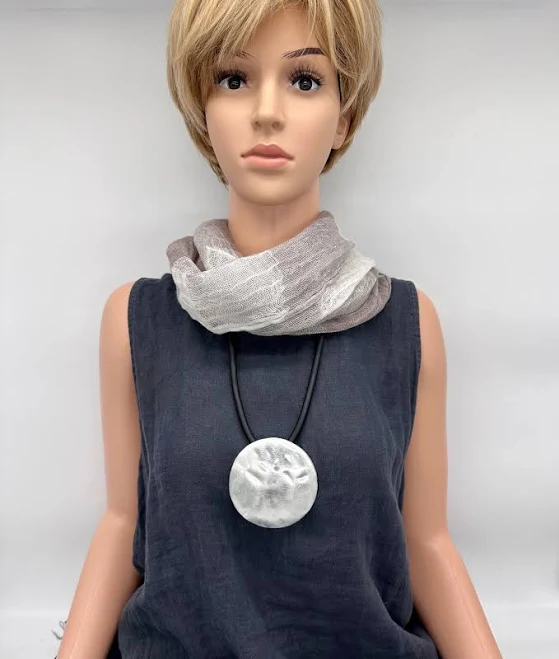 accessory Bold Statement Silver Pendant Necklace Etsy - Seller $65.42