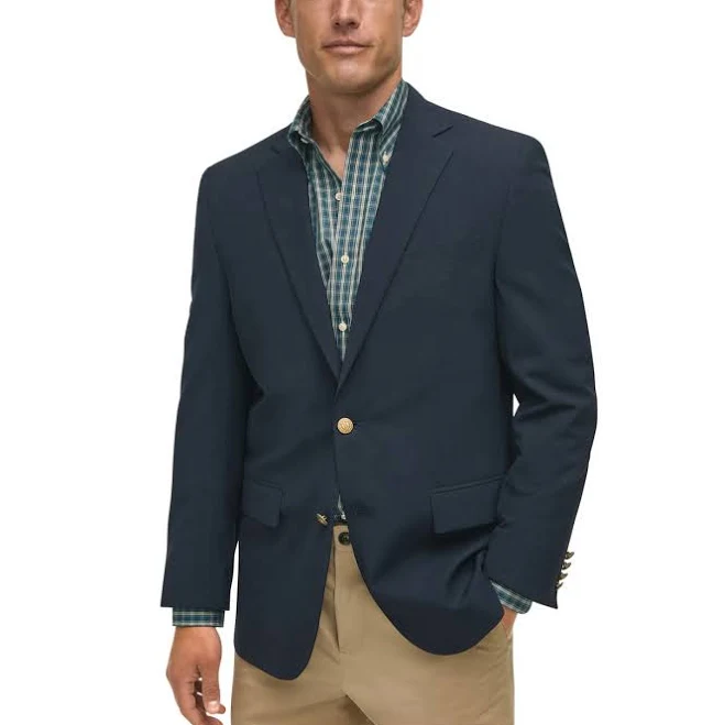 outerwear Brooks Brothers Men's Classic-Fit Stretch Wool Blend Blazer Macy's $262.5