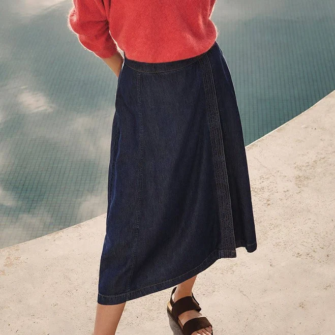 skirt Celtic & Co. Midi Denim Wrap Skirt Celtic & Co. $115.5