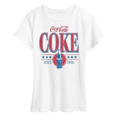 top Coca-Cola Women's 90s Coke Collegiate Graphic T-Shirt Target $22.99