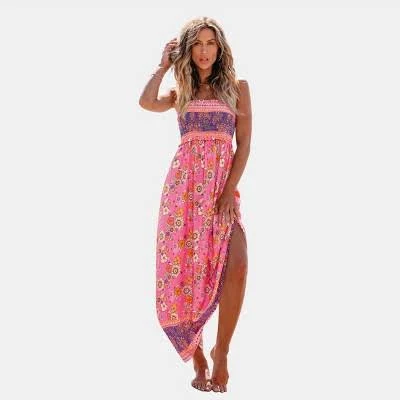 dress Cupshe Women's Boho Chic Floral Print Maxi Dress Target $49.99