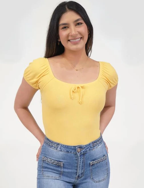 bodysuit Darling Puff Sleeve Bodysuit Self Esteem $25