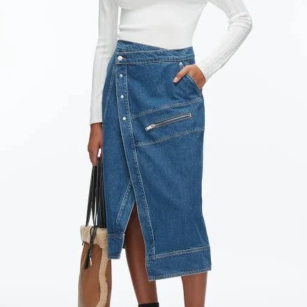 skirt Denim Wrap Skirt 31philliplim.com $285