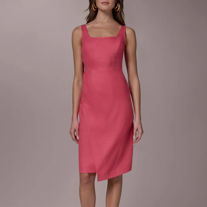 dress Donna Karan Women's Square Neck Sheath Dress Macy's $132.3