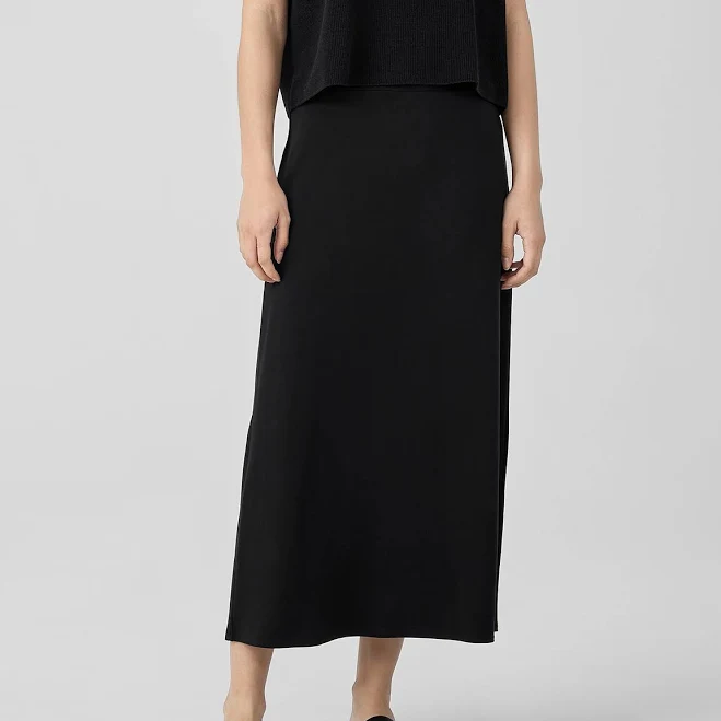 maxi skirt Eileen Fisher Women's Stretch Jersey A-Line Skirt eBay $39