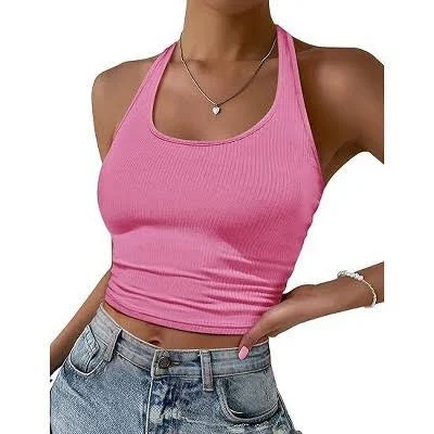 top Ekouaer Women's Halter Top Backless Camisole Target $17.99