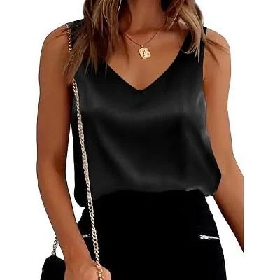top Ekouaer Women's Silk Satin V-Neck Camisole Tank Tops Target $17.99