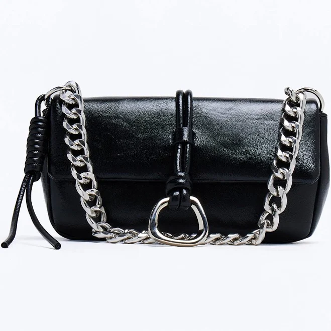 bag Fashion Nova Women's After Midnight Faux Leather Shoulder Bag Fashion Nova $21.99