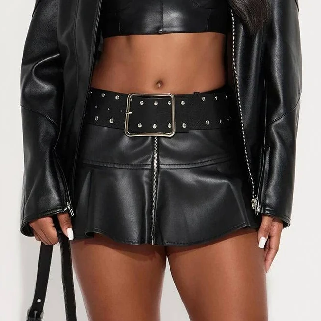 skirt Fashion Nova Women's Up to No Good Faux Leather Skort Fashion Nova $7.48