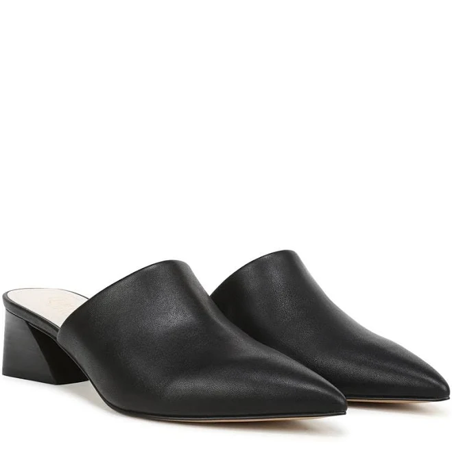 shoes Franco Sarto Women's Remilia Pointed Toe Block Heel Mule Pumps Famous Footwear $101.99