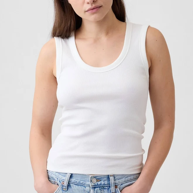 top Gap Women's Ribbed Scoopneck Tank Top Gap Factory $11.99