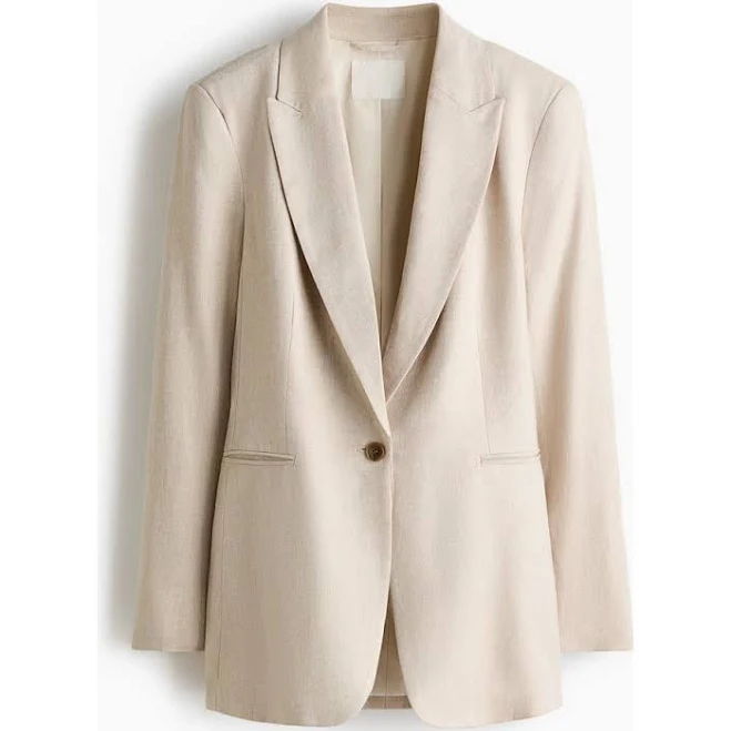 outerwear H&M Women's Linen-Blend Blazer Nordstrom $54.99