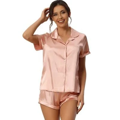 two piece set Inspire Chic Women's Satin Silky Lounge Set Target $22.99