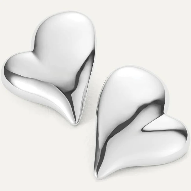 accessory Jenny Bird Mega Art Heart Button Earrings Jenny Bird US $168