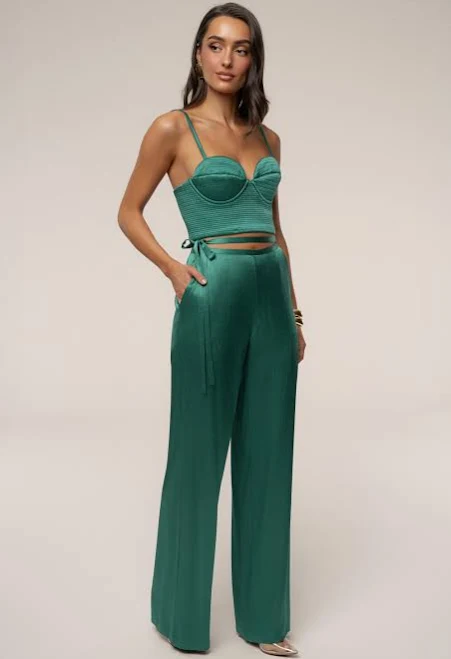 pants JLUXLABEL Deserae Satin Pants jluxlabel.com $86