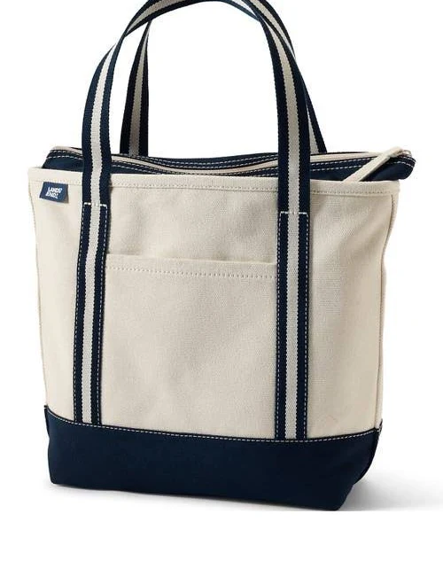 bag Lands' End Large 5 Pocket Zip Top Canvas Tote Bag Nordstrom $47.96