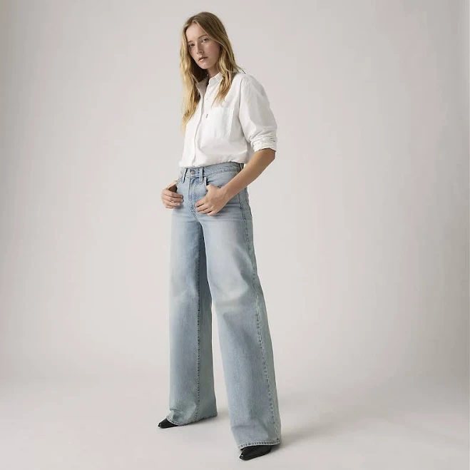 jeans Levi's 728 High Rise Wide Leg Women's Jeans Levi's $99