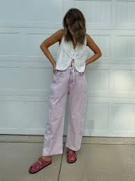 jeans Lilac Barrel Jeans OL&RO $69