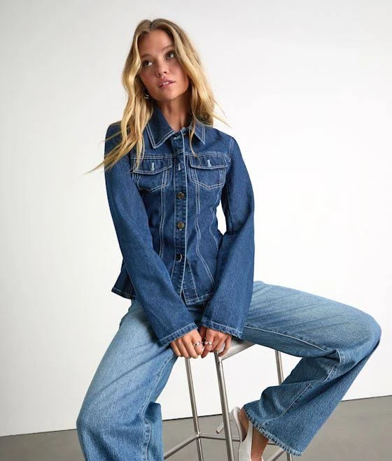 denim jacket Lulus Danella Fitted Denim Jacket Lulus $35