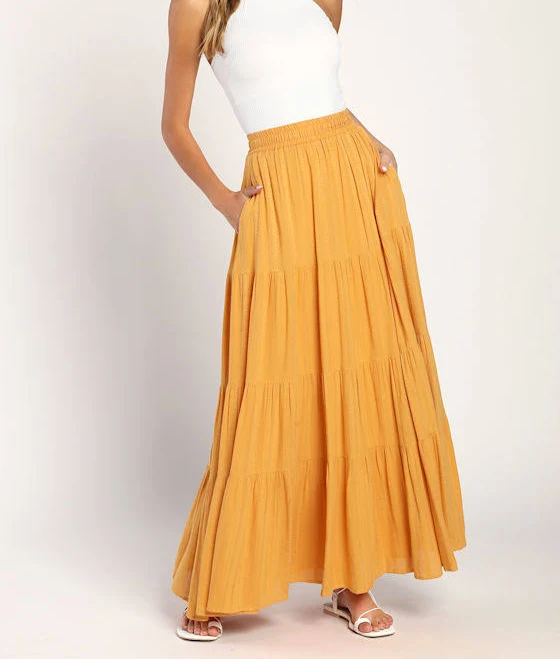 skirt Lulus Embroidered Tiered Maxi Skirt Lulus $55