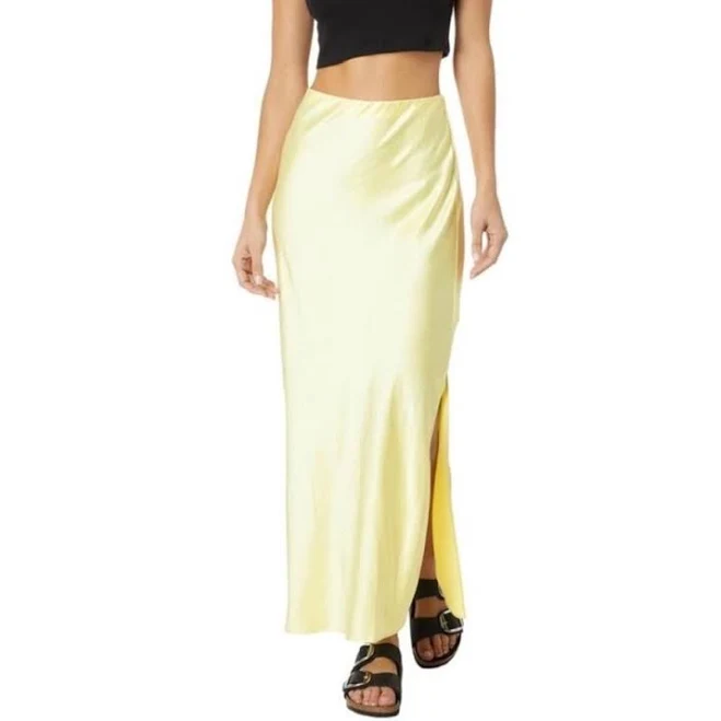 maxi skirt Madewell Satin Slip Skirt Poshmark $25