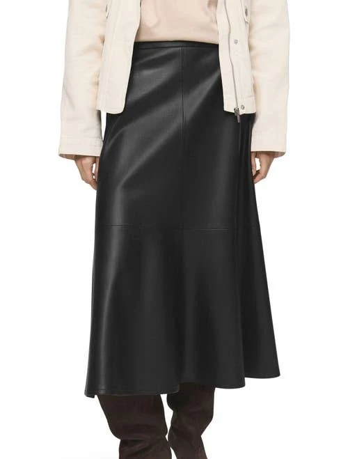 skirt MANGO Faux-Leather Midi-Skirt Nordstrom $89.99