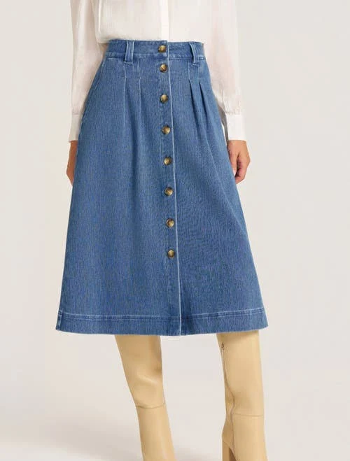 skirt Matty M Women's Marlow Button Front Midi Skirt Nordstrom $118