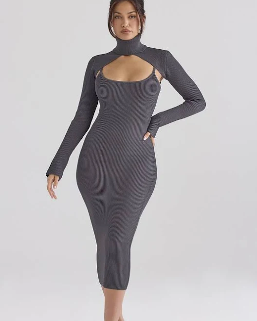 dress Meliora Knit Midi Dress House of CB $209