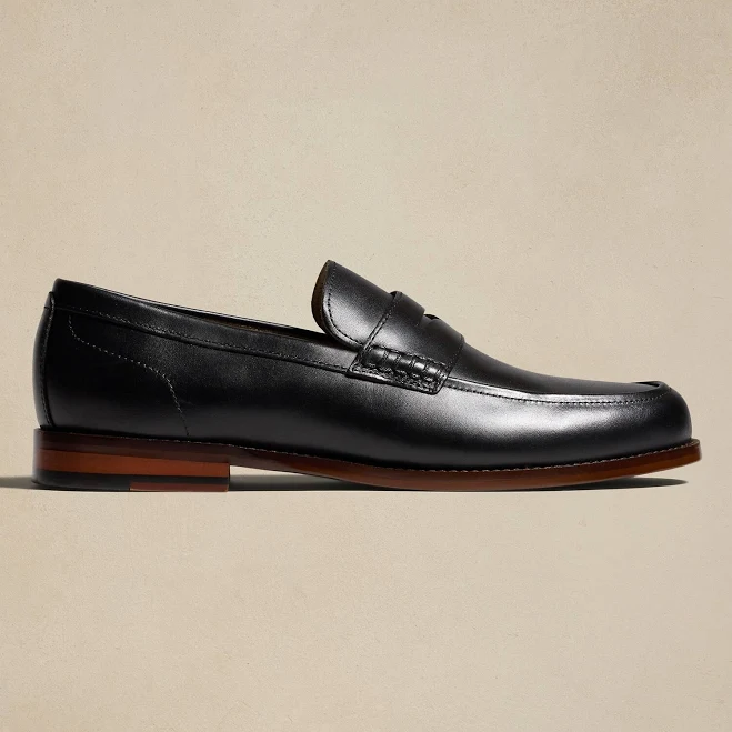 shoes Men's Leather Penny Loafers Banana Republic Factory $99