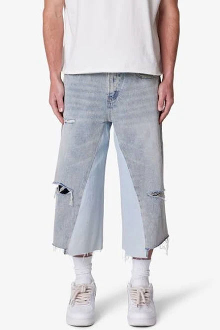 shorts mnml Men's Distressed Panel Denim Shorts Nordstrom $88